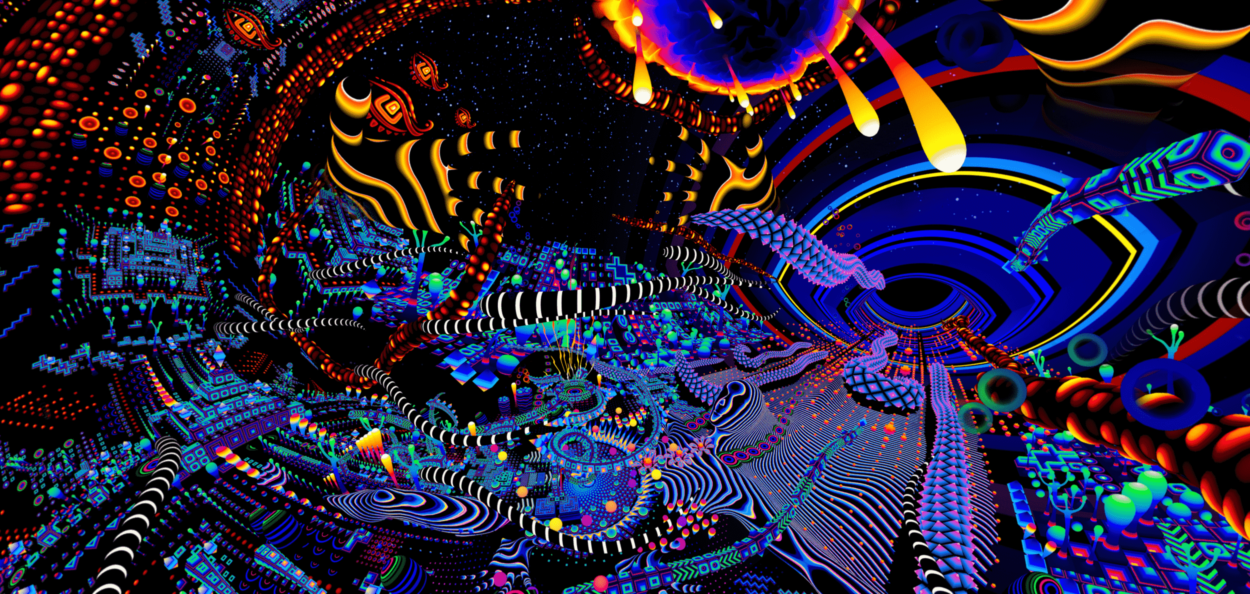 Psychedelic visuals of TAS