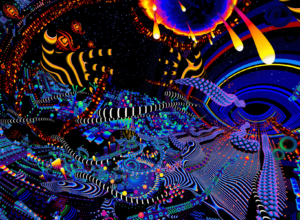 Psychedelic visuals of TAS