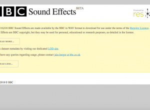 BBC releases 16,000 sound effect samples