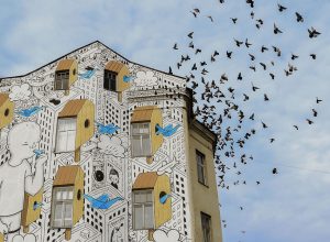 Large-scale mural stories of Millo