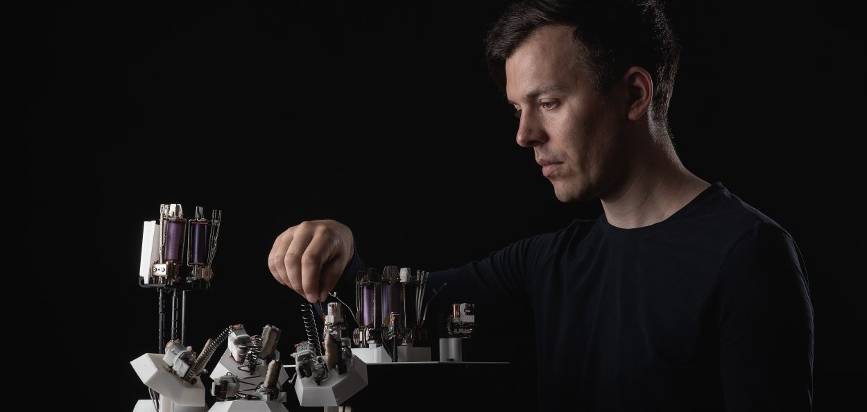 Moritz Simon Geist to release the world’s first techno record played entirely by self-made robots